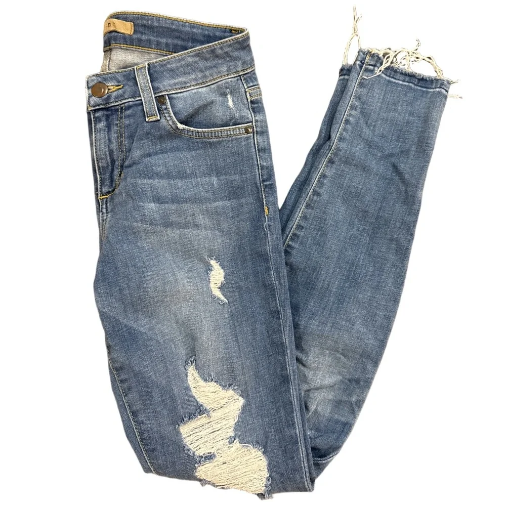 Joe's Jeans Distressed Skinny Blue Jeans